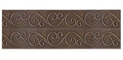 Orion Ornamental Iron  Inc Spanish Scroll Double Metal Cornice (Finish C) 