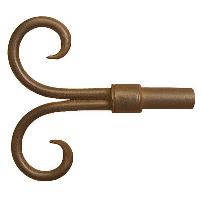 Orion Ornamental Iron  Inc 943 Iron Art Finial Shown in Naturelle Color