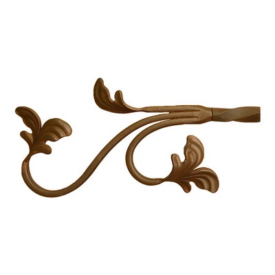 Orion Ornamental Iron  Inc 971 Iron Art Finial Shown in Naturelle Color