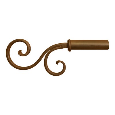 Orion Ornamental Iron  Inc 975 Iron Art Finial Shown in Naturelle Color