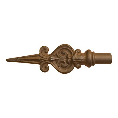 Orion Ornamental Iron  Inc 984 Iron Art Finial Shown in Naturelle Color