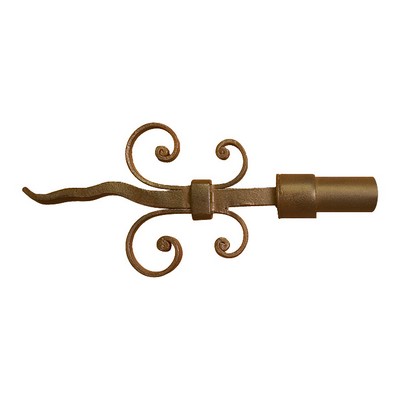 Orion Ornamental Iron  Inc 991 Iron Art Finial Shown in Naturelle Color