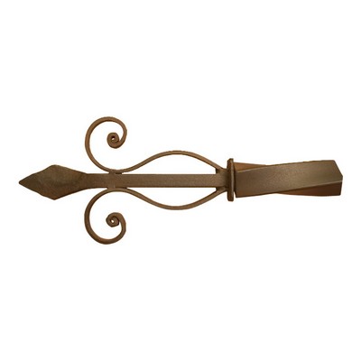 Orion Ornamental Iron  Inc 992 Iron Art Finial Shown in Naturelle Color