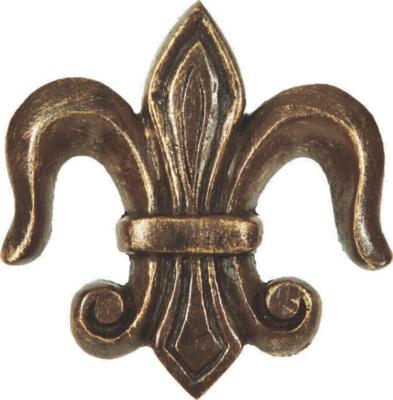 Finestra Fleur de Lis Holdback Shown in Old World Gold