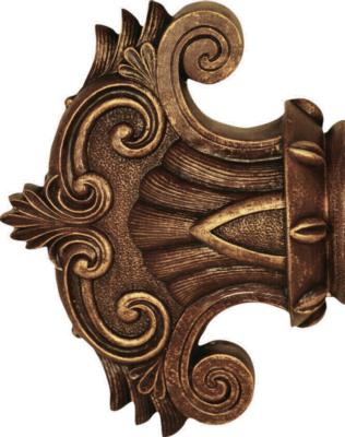 Finestra Gibbens Ferry Finial Shown in Old World Gold