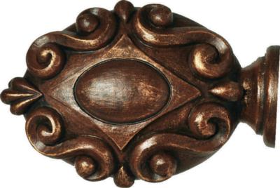 Finestra Beatrice Finial Shown in Old World Gold