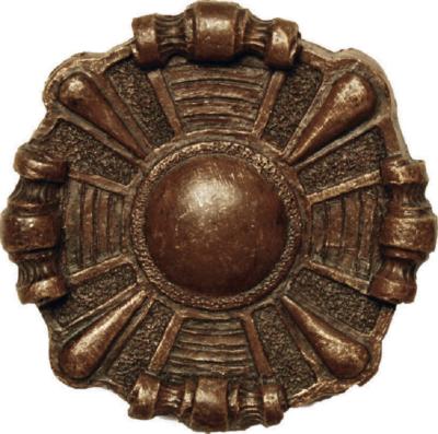 Finestra Firehouse Holdback Shown in Old World Gold