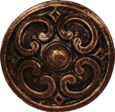 Finestra Royal Medallion Endcap Shown in Old World Gold