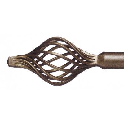 Terrazzo Double Traverse Rod Set 169 in to 188 in  Coco Deco Terrazzo Double Traverse Rod Set 169 in to 188 in