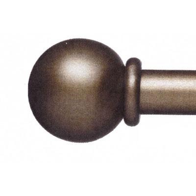 Iron Ball Double Traverse Rod Set 145 in to 168 in Coco Deco Iron Ball Double Traverse Rod Set 145 in to 168 in