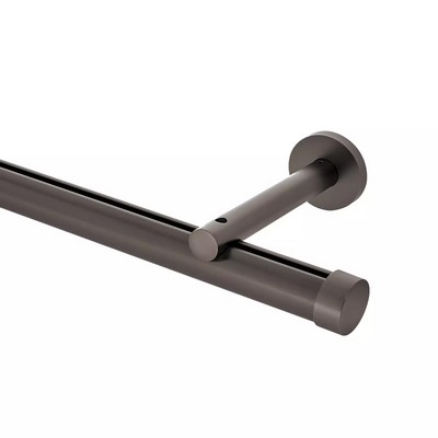 Aria Metal 1 3/8in Diameter H-Rail Traverse System Single Rod Extended Projection Iron Copper