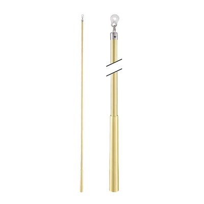 Aria Metal Metal Baton 60in Plastic Attachment Satin Gold