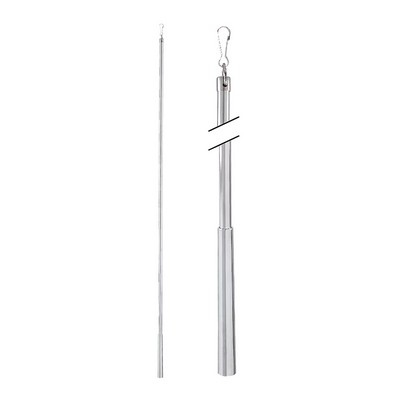 Aria Metal Metal Baton 60in Steel Clip Chrome
