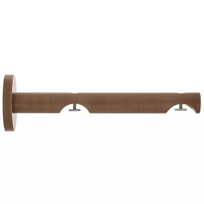 Aria Metal H-Rail Double Wall Bracket Brushed Bronze