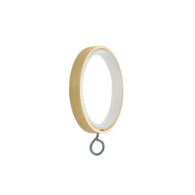 Aria Metal Metal Curtain Rings With Eyelet Satin Gold  Satin Gold