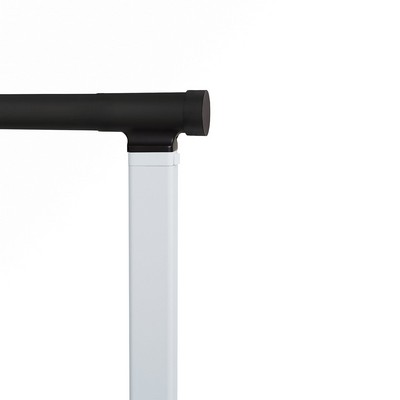 Aria Metal H-Rail Motorized Traverse R-TEC Single Rod Ceiling Mount Dark Oil Rubbed Bronze