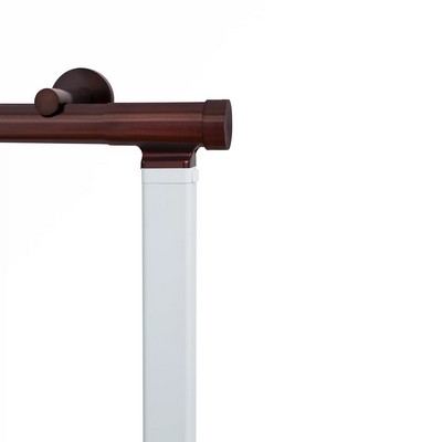 Aria Metal H-Rail Motorized Traverse R-TEC Single Rod Extended Projection Oil Rubbed Bronze