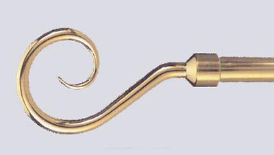 Royal American Wallcraft Hook Swing Arm Rod Shown in Brass
