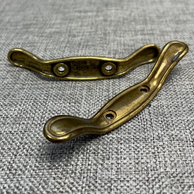 In Stock  Large Cord Cleat Brass