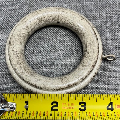 In Stock  Fluted Curtain Ring Grey Stone