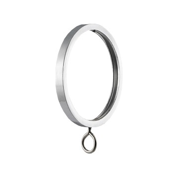 Vesta Flat Ring With Eye and Insert Polished Chrome