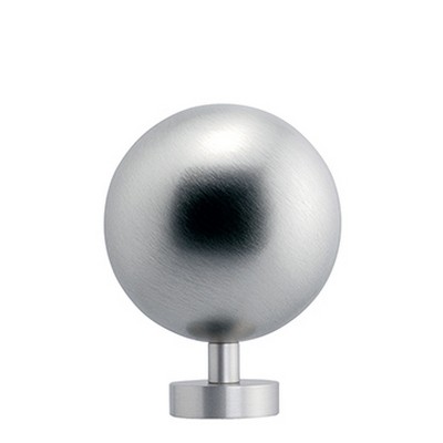 Vesta Finial BELL Satin Aluminum