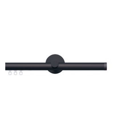 Vesta Flush Endcap Traverse 1 1/8 Shown in Black