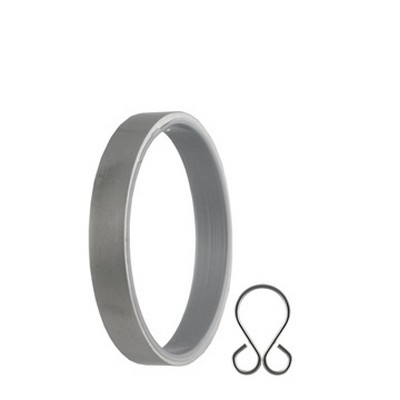Vesta Ring w/Insert & Clip Shown Satin Nickel