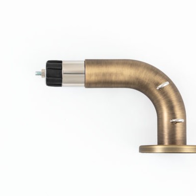 Vesta Lunar Elbow Bracket Short Antique Brass