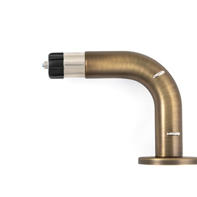 Vesta Lunar Elbow Bracket Medium Antique Brass