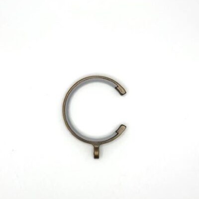 Vesta Flat C-Ring with Eye and Insert Antique Brass