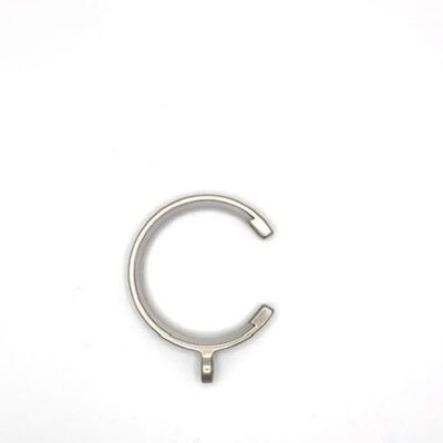 Vesta Flat C-Ring with Eye and Insert Brushed Nickel