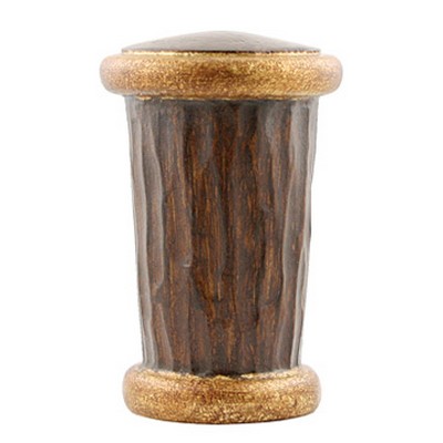 Vesta Finial NICHOLSON Antique Gold with Rust Base Coat/Walnut