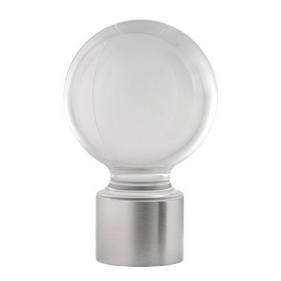 Vesta Acrylic Ball  Satin Nickel