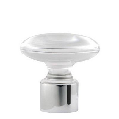 Vesta Acrylic Knob Polished Chrome