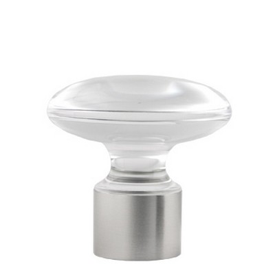 Vesta Acrylic Knob Satin Nickel
