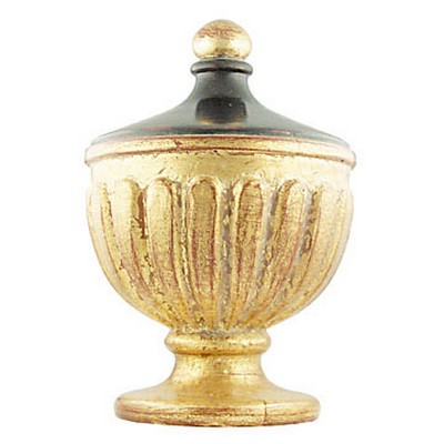 Vesta Finial HUNLEY Antique Gold with Rust Base/Antique Black