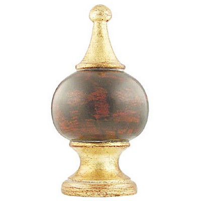 Vesta Finial BECKER Antique Gold/Mahogany