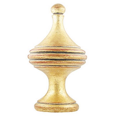 Vesta Finial SIMKINS Antique Gold with Rust Base