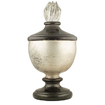 Vesta Finial DOYLE Antique Silver/Antique Black
