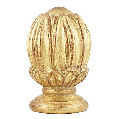 Vesta Finial DAVIS Antique Gold with Rust Base