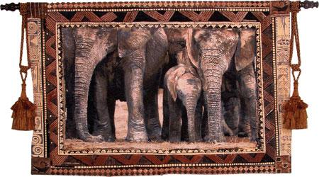 Fine Art Tapestries Among Family 