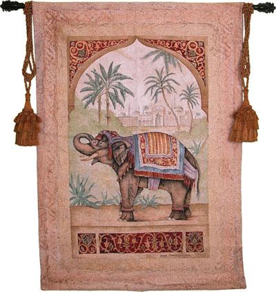 Fine Art Tapestries Old World Elephant I 