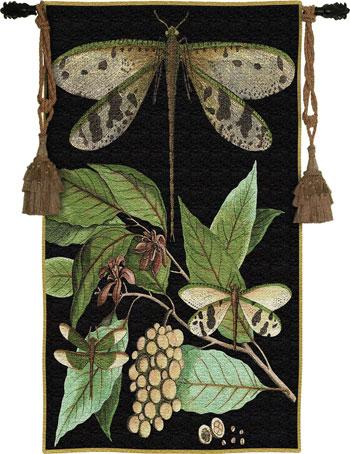 Fine Art Tapestries Whimsical Dragonfly I 