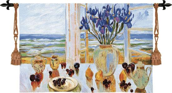 Fine Art Tapestries Late Afternoon Irises 