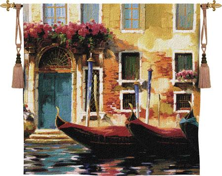 Fine Art Tapestries Venetian Gondolas I 