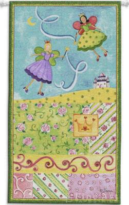 Fine Art Tapestries Patchwork Fairy I Wall Tapestry 