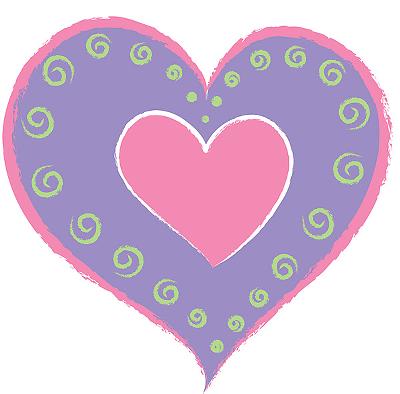 Wall Pops Heart of Hearts Purple Shape 
