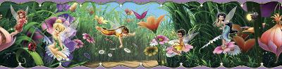 Blue Mountain Wallcovering Fairies Border 5in Self-Stick 