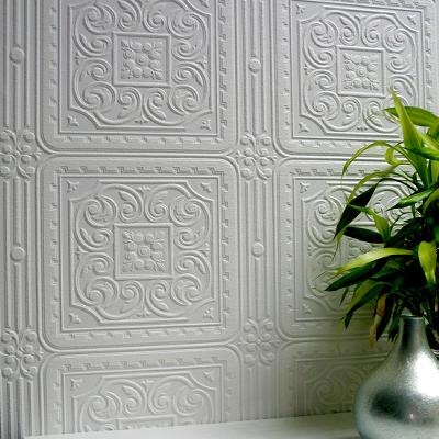 Brewster Wallcovering 437-RD80000 Turner Tile Paintable Textured Vinyl 